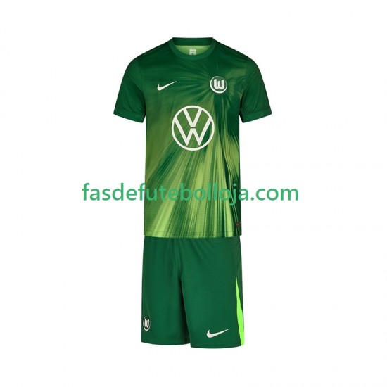Camisola 1º Equipamento VfL Wolfsburg 2025-2026 Manga Curta ,Criança