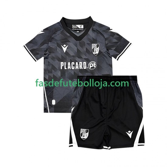 Camisola 2º Equipamento Vitoria SC 2025-2026 Manga Curta ,Criança