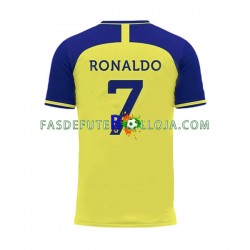 Camisola 1º Equipamento Al-Nassr Ronaldo 7 2022-2023 Manga Curta ,Homem