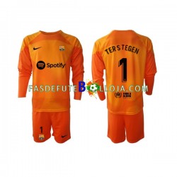 Camisola Guarda-redes 3º Equipamento FC Barcelona Ter Stegen 1 2022-2023 Manga Comprida ,Criança