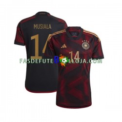 Camisola 2º Equipamento Seleção Alemã Musiala 14 World Cup 2022 Manga Curta ,Homem