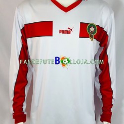 Camisola 2º Equipamento Seleção Marroquina 1998 Manga Comprida Retro ,Homem