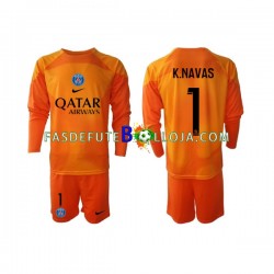 Camisola Guarda-redes 2º Equipamento Paris Saint-Germain Keylor Navas 1 2022-2023 Manga Comprida ,Criança