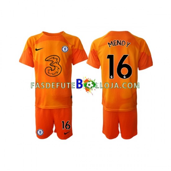 Camisola Guarda-redes 1º Equipamento Chelsea Edouard Mendy 16 2022-2023 Manga Curta ,Criança