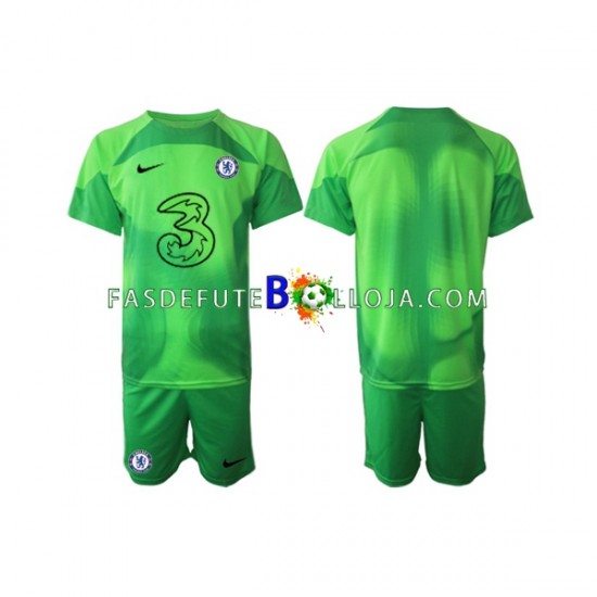 Camisola Guarda-redes 3º Equipamento Chelsea 2022-2023 Manga Curta ,Criança