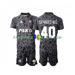 Camisola Guarda-redes 1º Equipamento Dinamo Zagreb Livakovic 40 2022-2023 Manga Curta ,Criança