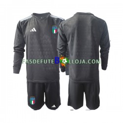 Camisola Guarda-redes 2º Equipamento Seleção Italiana 2023 Manga Comprida ,Criança