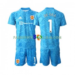 Camisola Guarda-redes 1º Equipamento Manchester United DE GEA 1 2022-2023 Manga Curta ,Criança