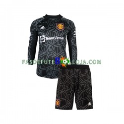 Camisola Guarda-redes 2º Equipamento Manchester United 2022-2023 Manga Comprida ,Criança