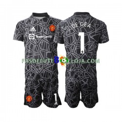 Camisola Guarda-redes 2º Equipamento Manchester United DE GEA 1 2022-2023 Manga Curta ,Criança