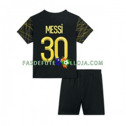 Camisola 4º Equipamento Paris Saint-Germain Lionel Messi 30 2022-2023 Manga Curta ,Criança