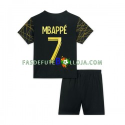 Camisola 4º Equipamento Paris Saint-Germain Mbappé 7 2022-2023 Manga Curta ,Criança