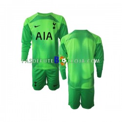 Camisola Guarda-redes 2º Equipamento Tottenham Hotspur 2022-2023 Manga Comprida ,Criança