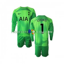 Camisola Guarda-redes 2º Equipamento Tottenham Hotspur Hugo Lloris 1 2022-2023 Manga Comprida ,Criança