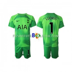 Camisola Guarda-redes 2º Equipamento Tottenham Hotspur Hugo Lloris 1 2022-2023 Manga Curta ,Criança