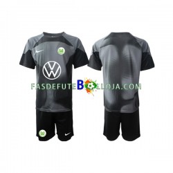 Camisola Guarda-redes 1º Equipamento VfL Wolfsburg 2022-2023 Manga Curta ,Criança