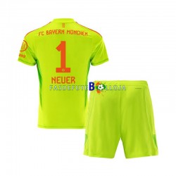 Camisola Guarda-redes 1º Equipamento Bayern de Munique Manuel Neuer 1 2024-2025 Manga Curta ,Criança