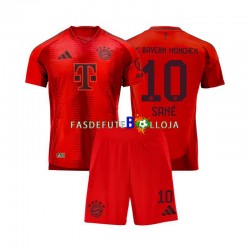 Camisola 1º Equipamento Bayern de Munique Leroy Sane 10 2024-2025 Manga Curta ,Criança