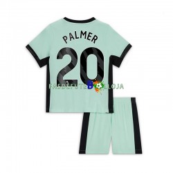 Camisola 3º Equipamento Chelsea Cole Palmer 20 2023-2024 Manga Curta ,Criança