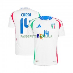Camisola 2º Equipamento Seleção Italiana Chiesa 14 Euro 2024 Manga Curta ,Homem