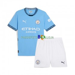 Camisola 1º Equipamento Manchester City 2024-2025 Manga Curta ,Criança