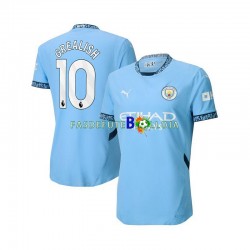 Camisola 1º Equipamento Manchester City Jack Grealish 10 2024-2025 Manga Curta ,Homem