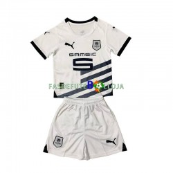 Camisola 2º Equipamento Stade Rennais 2023-2024 Manga Curta ,Criança