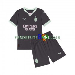 Camisola 3º Equipamento AC Milan 2024-2025 Manga Curta ,Criança