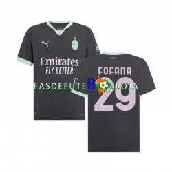 Camisola 3º Equipamento AC Milan Fofana 29 2024-2025 Manga Curta ,Homem