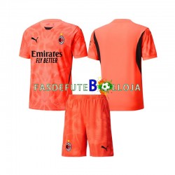 Camisola Guarda-redes 4º Equipamento AC Milan 2024-2025 Manga Curta ,Criança