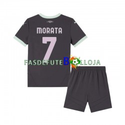 Camisola 3º Equipamento AC Milan Morata 7 2024-2025 Manga Curta ,Criança