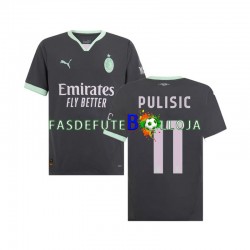 Camisola 3º Equipamento AC Milan Pulisic 11 2024-2025 Manga Curta ,Homem