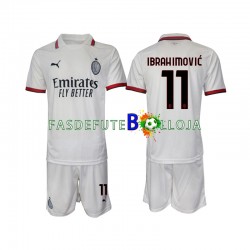 Camisola 2º Equipamento AC Milan ibrahimovic 11 2024-2025 Manga Curta ,Criança