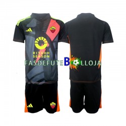 Camisola Guarda-redes 1º Equipamento AS Roma 2024-2025 Manga Curta ,Criança