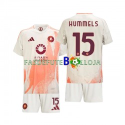 Camisola 2º Equipamento AS Roma Mats Hummels 15 2024-2025 Manga Curta ,Criança