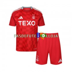 Camisola 1º Equipamento Aberdeen 2024-2025 Manga Curta ,Criança