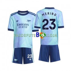 Camisola 3º Equipamento Arsenal Merino 23 2024-2025 Manga Curta ,Criança