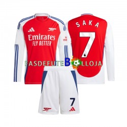 Camisola 1º Equipamento Arsenal SAKA 7 2024-2025 Manga Comprida ,Criança