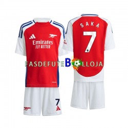 Camisola 1º Equipamento Arsenal Saka 7 2024-2025 Manga Curta ,Criança