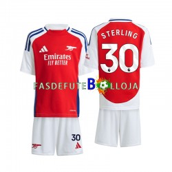 Camisola 1º Equipamento Arsenal Sterling 30 2024-2025 Manga Curta ,Criança