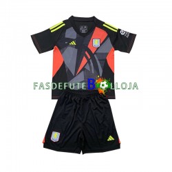 Camisola Guarda-redes 2º Equipamento Aston Villa 2024-2025 Manga Curta ,Criança