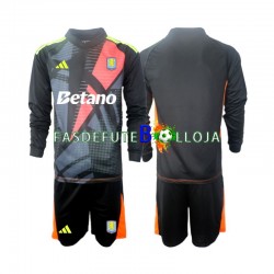 Camisola Guarda-redes 1º Equipamento Aston Villa 2024-2025 Manga Comprida ,Criança