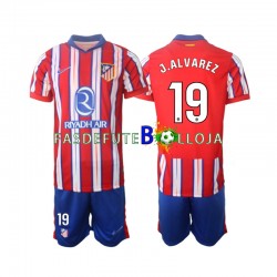 Camisola 1º Equipamento Atlético Madrid J.Alvarez 19 2024-2025 Manga Curta ,Criança