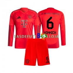 Camisola 1º Equipamento Bayern de Munique Joshua Kimmich 6 2024-2025 Manga Comprida ,Criança