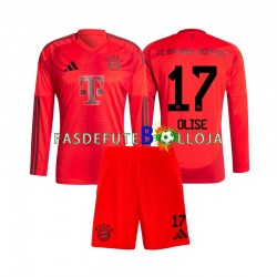 Camisola 1º Equipamento Bayern de Munique Michael Olise 17 2024-2025 Manga Comprida ,Criança