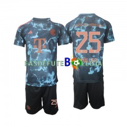 Camisola 2º Equipamento Bayern de Munique Muller 25 2024-2025 Manga Curta ,Criança