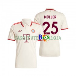 Camisola 3º Equipamento Bayern de Munique Muller 25 2024-2025 Manga Curta ,Homem