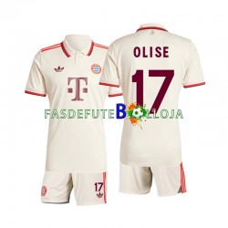 Camisola 3º Equipamento Bayern de Munique Olise 17 2024-2025 Manga Curta ,Criança