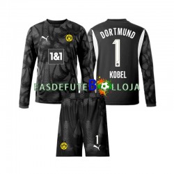 Camisola Guarda-redes 4º Equipamento Borussia Dortmund Gregor Kobel 1 2024-2025 Manga Comprida ,Criança