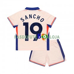 Camisola 2º Equipamento Chelsea Jadon Sancho 19 2024-2025 Manga Curta ,Criança